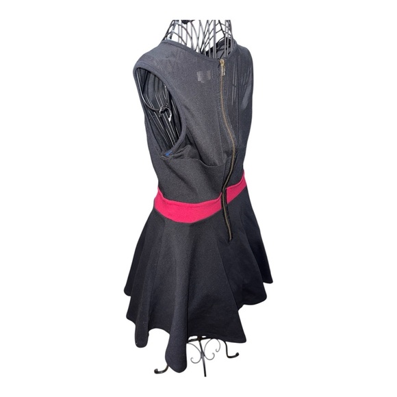 Source Unknown Black and Red Sleeveless Fit and Flare Mini Dress - Picture 6 of 6